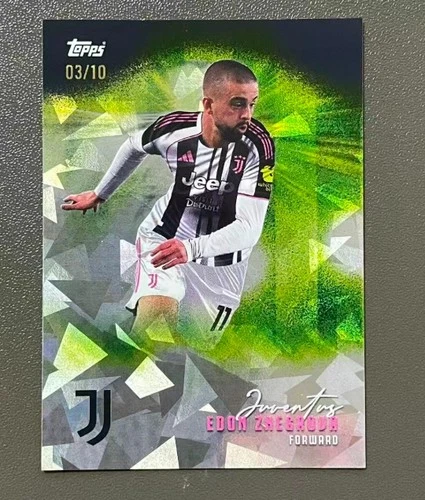 Edon Zhegrova 2025-26 Topps Juventus Team Set Black Icy Foil 03/10 #27