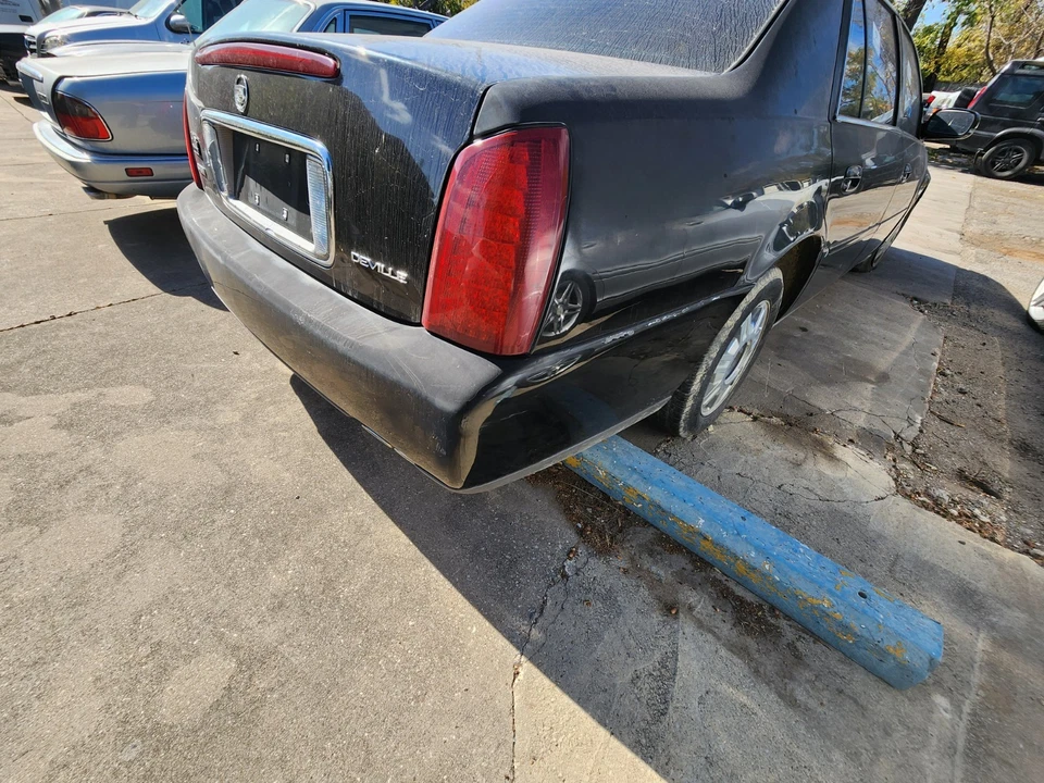 2000 2001 2002 2003 2004 2005 CADILLAC DEVILLE REAR BUMPER BLACK # 2 - Image 3 of 4