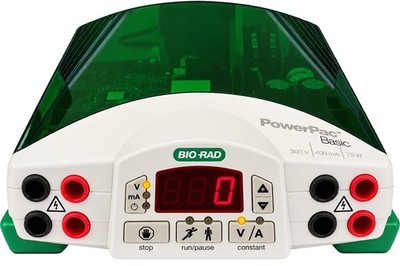 BIO-RAD Powerpac Basic 300V 400mA 75W. SN: 041BR94841 GEBRAUCHT KOMPLETT GETESTET FUNKTIONIERT
