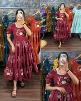 Premium Soft Cotton tiered Frock/Dress for women