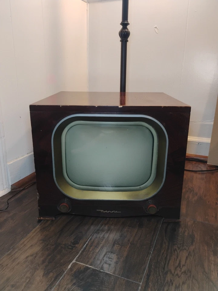 📺1950 Motorola TV CRT Televisión Grano Madera Antiguo ¡¡MUY RARO!! 13 pulgadas Foto 2 de 4