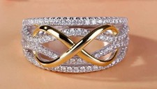 Round Cut Lab Created Diamond Women's Engagement Ring In 14K Yellow Gold Plated