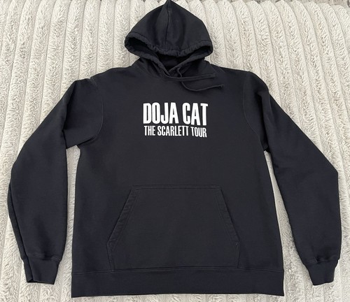 Doja Cat The Scarlett 2023 Tour Hoodie Adult Size Lg B&W Merch Ice Spice Doechii