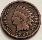 1887 Indian Head Cent Penny BN505