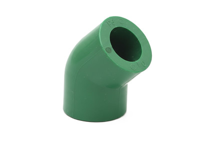 Bampi VG432000 PP-R Muffenbogen 45° Ø32 mm grün Polymelt Ecosan System