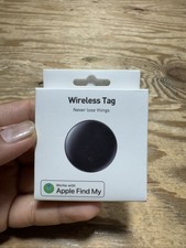 Rexzol Wireless Tag Black 2PC Compatible with Apple Find My Phone