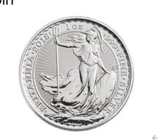 1oz Royal Mint - 2018 Silver Britannia Coin in Capsule
