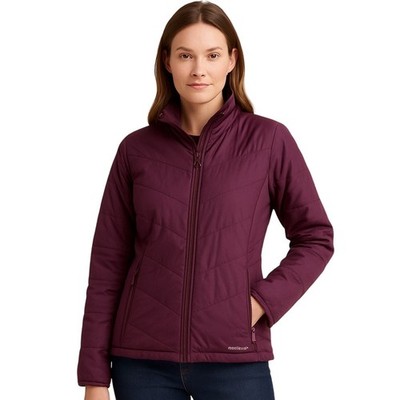 Merrell Women s Plum Insulated Lightweight Jacket Size M Full Zip Quilted 