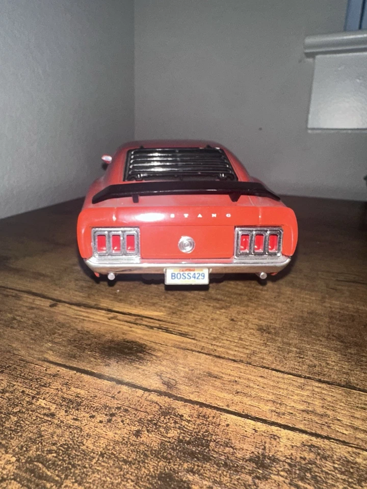 Ford Mustang Boss 429 1970 American Muscle 1:18 diecast Ertl Calypso Coral Foto 4 de 4