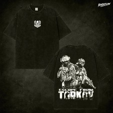 Escape From Tarkov Tactical Soldier Graphic T-Shirt Vintage Gamer Tee