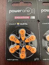 Size 13 Hearing Aid Batteries 120 Batteries 20 Packs of 6 