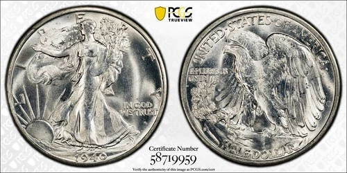 1940-S Walking Liberty Half Dollar PCGS MS64