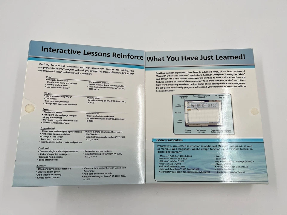 Training Complete For Microsoft Office 2007 & Windows Vista CD-ROM PC Software - Image 4 of 4