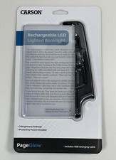 Rechargeable Reading Light, Black PG-10R Page Glow Rechargeable Carson