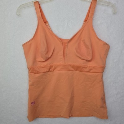 Ruby Ribbon 36 Reina Camisole Style 1812 Orange Criss Cross Shapewear EUC