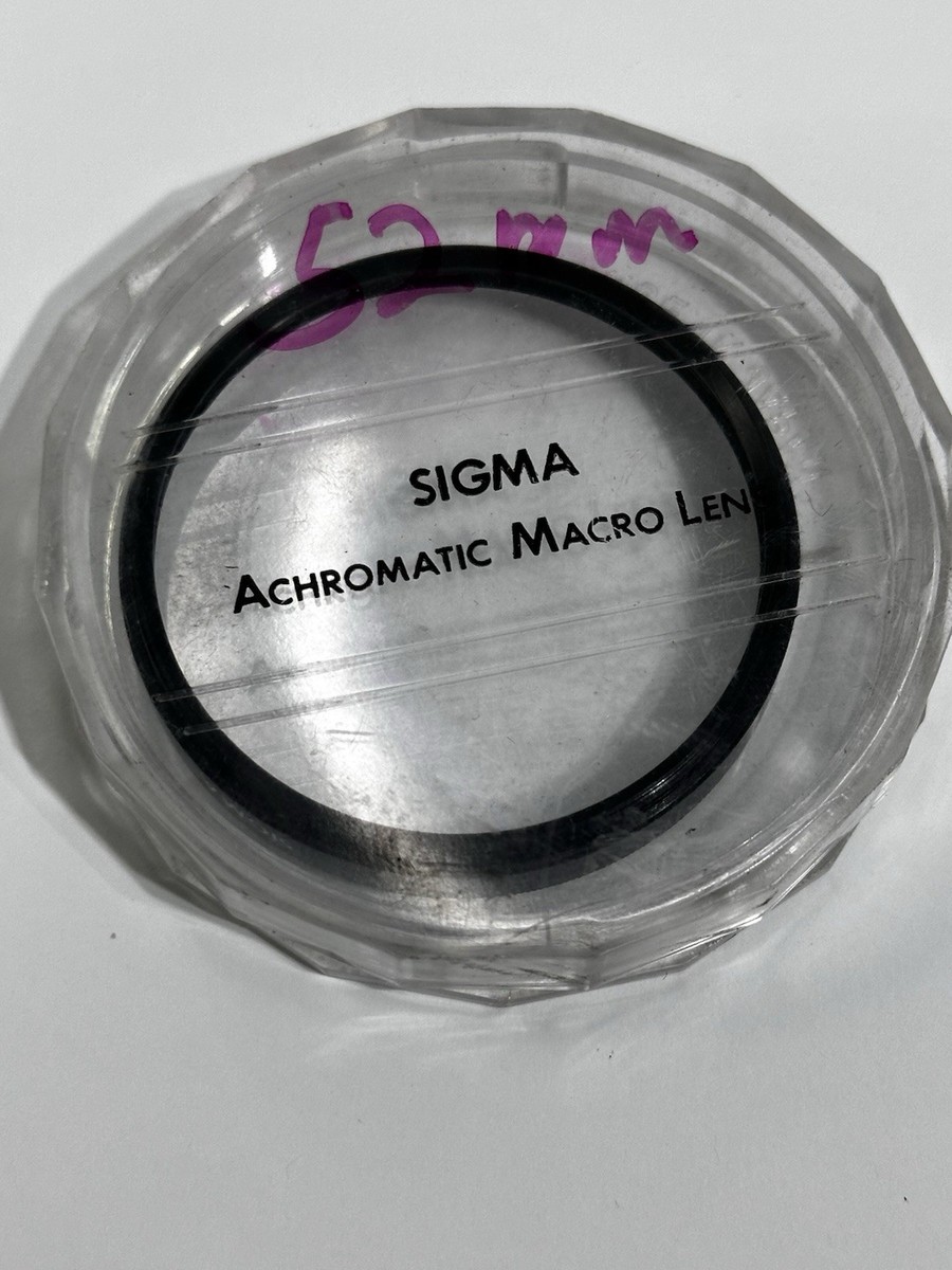 Sigma Achromatic Macro Lens 52mm Close Up 1.6x Magnifier w/Case | eBay