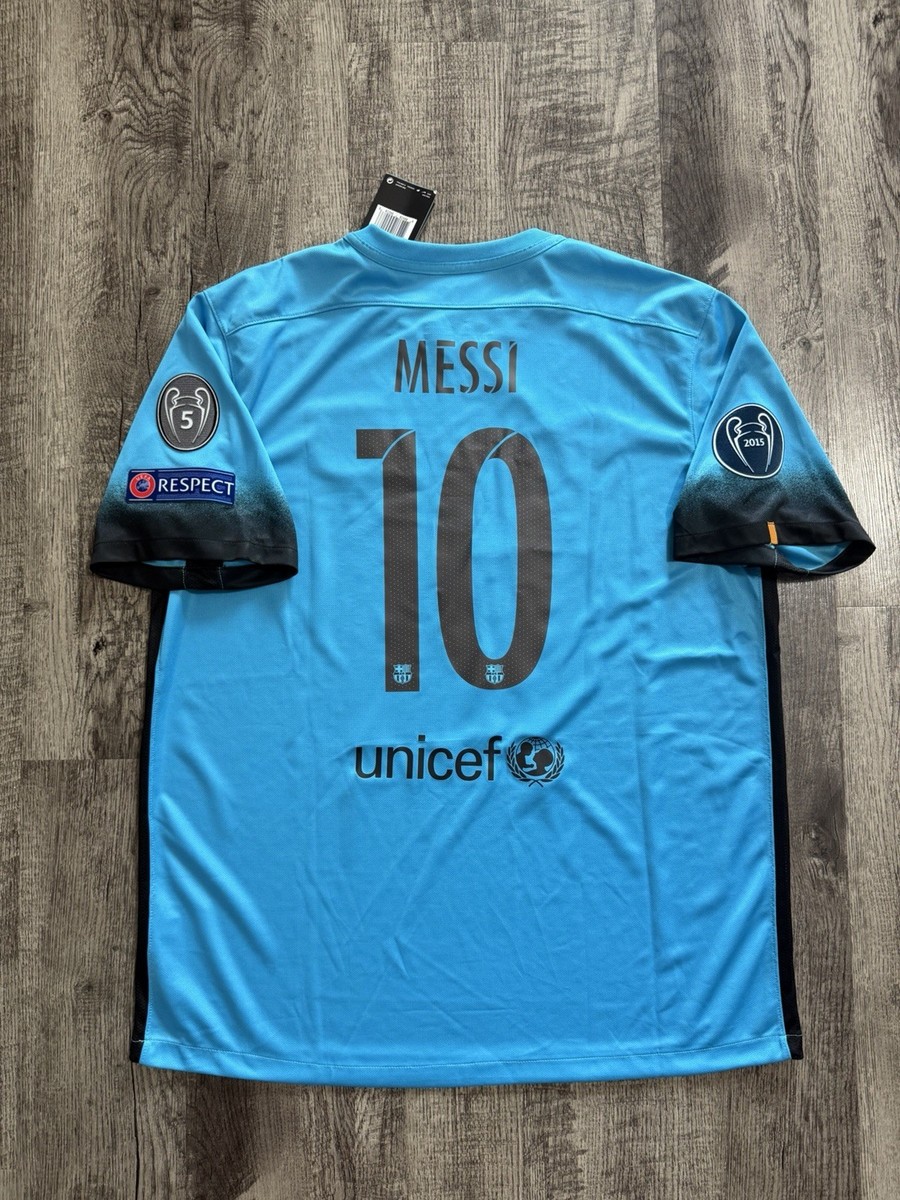 Leo Messi Barcelona Nike 2015/16 Third Jersey Men's Size XL 658789