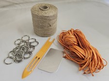 Hemp Purse Net Kit for 12 nets(ferret nets,twine,long nets,)