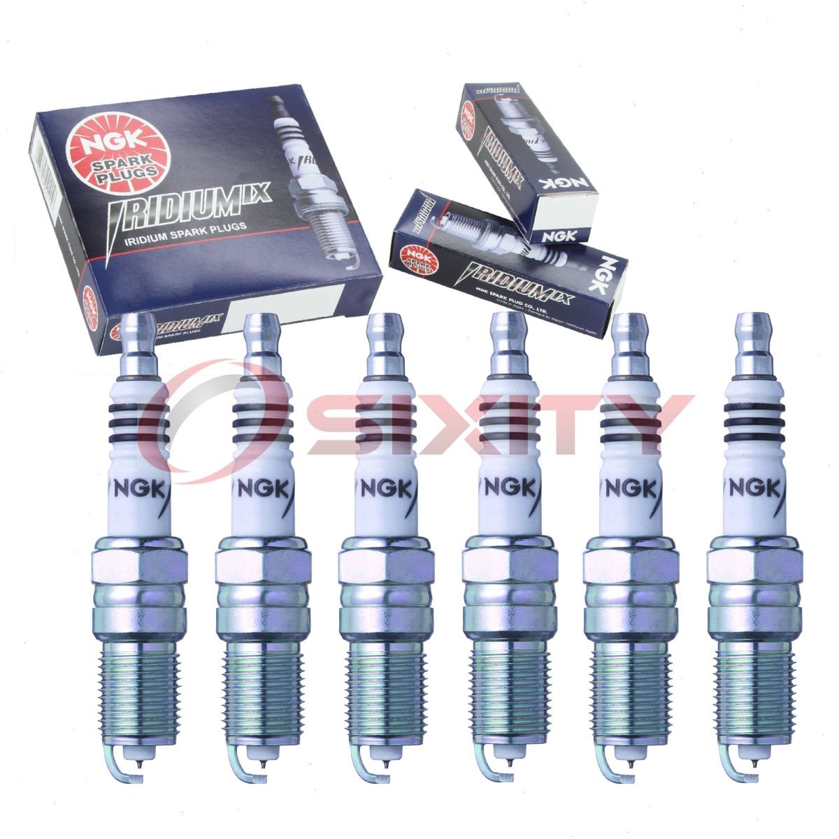 6 pcs NGK Iridium IX Spark Plugs for 1997 Ford E-150 Econoline 4.2L V6 - xv