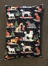 Beautiful Handmade Christmas Dog Accent - Throw Pillow 13 x 10