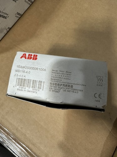 1pc new ABB MS116-4.0 Manual Motor Starter 2.5 ... 4.0 A 1SAM250000R1008 - Picture 2 of 5