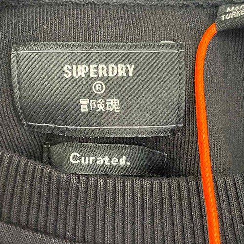 NEW Superdry Women's Rib Insert Dress Black Pockets Size 10 - Picture 10 of 12