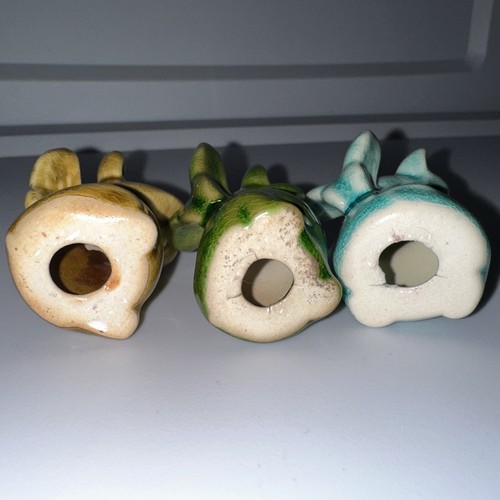 See No Evil, Hear No Evil, Speak No Evil winged angel pigs ceramic figurines - Picture 12 of 12
