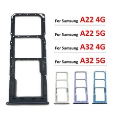 2pcs SIM Card Tray Slot Holder Adapter For Samsung Galaxy A22 A32 4G 5G