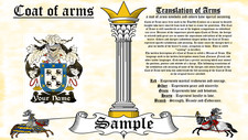 Labberg-Loyborg COAT OF ARMS HERALDRY BLAZONRY PRINT