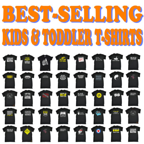 Kids Tshirt Funny Childrens Toddlers Tee Top T-Shirt SUPER VARIOUS DESIGNS BK26 - Picture 1 of 25