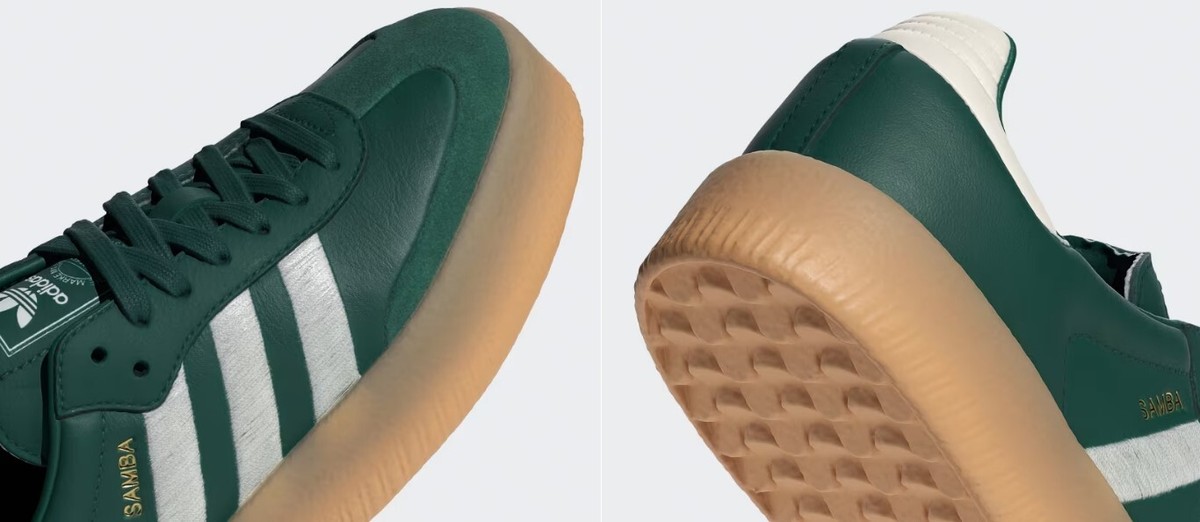 ◆adidas◆ triple green IF1835 Adidas originals Women's SAMBAE Sneakers Collegiate Green