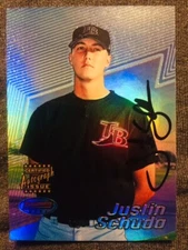 2002 Bowman's Best #161 Justin Schuda Rookie RC Auto Autograph Card 