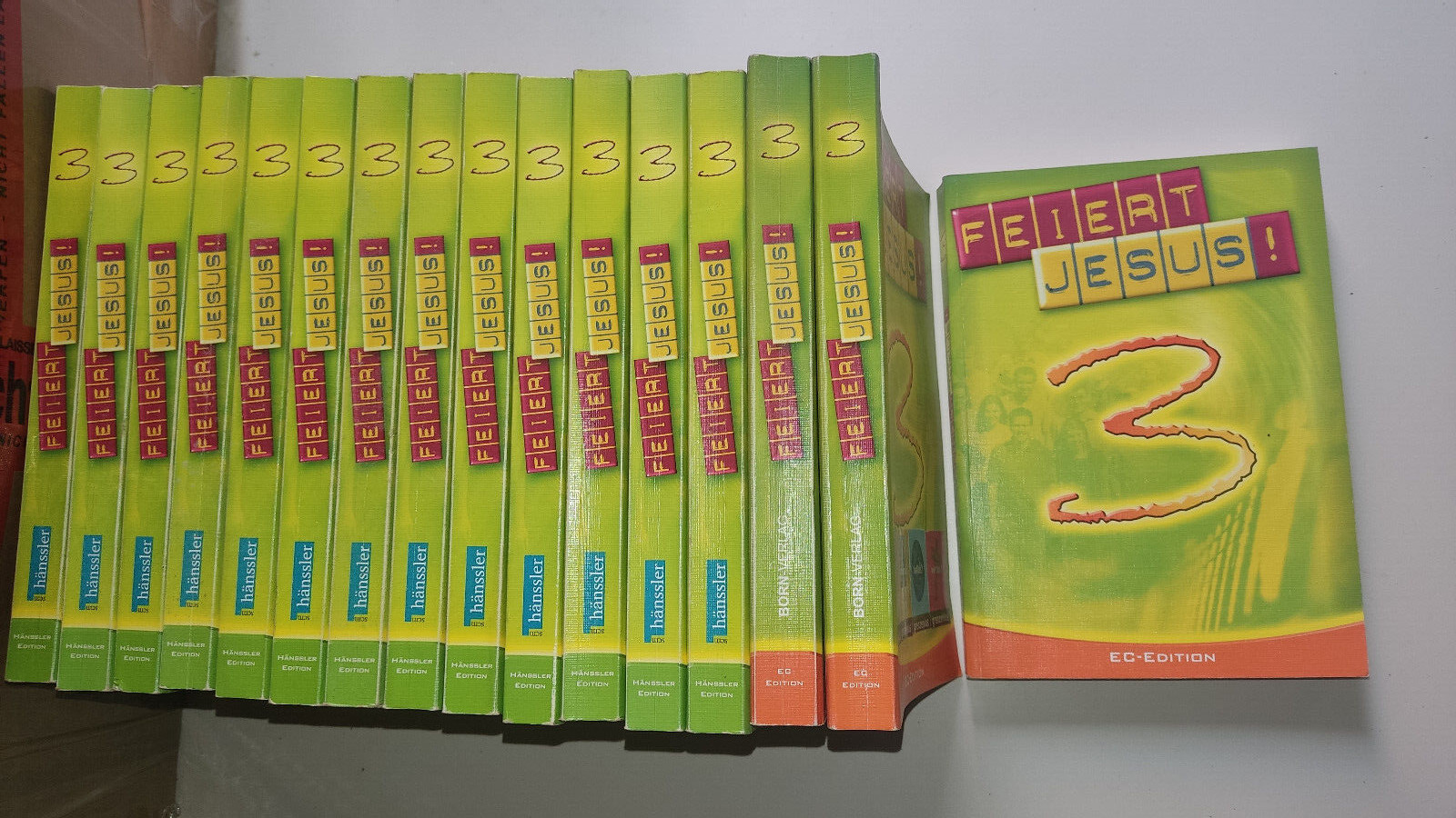 Feiert Jesus! 3 - 5 Stück Lobpreislieder Hänssler-Verlag 2005 Liederbuch