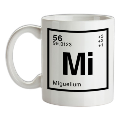 MIGUEL - Periodenelement Tasse - Nachname - Familie - Name - Tee - Kaffee