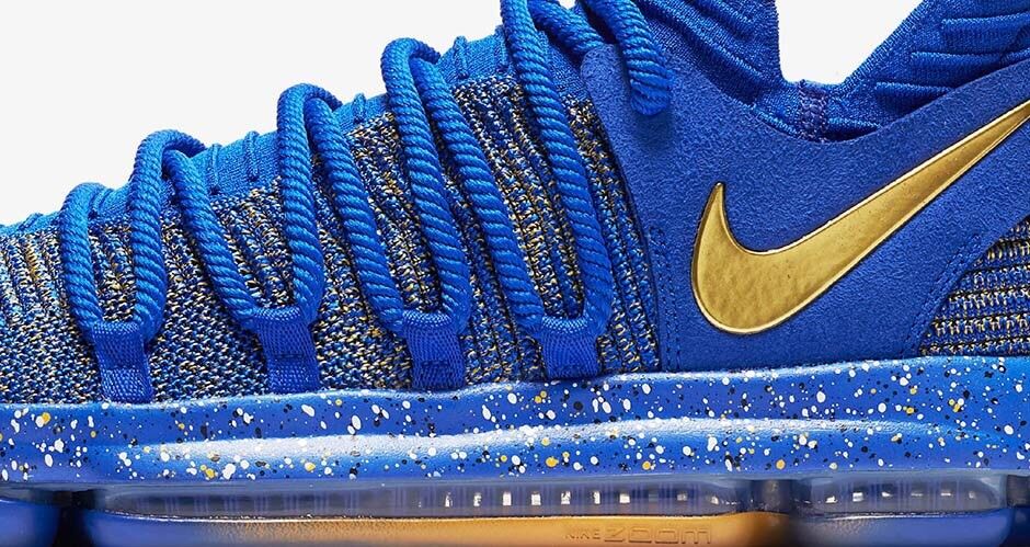 Nike Zoom KD Celebration Finals MVP Championship Blue Gold KD10 Men 11.5 | eBay