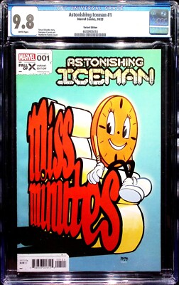 Astonishing Iceman #1 2023 CGC 9.8 Humbero Ramos Miss Minutes Variant!