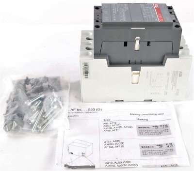 New A185-30-11-80 ABB Corp Contactor 3P + AUX, 1SFL491001R8011