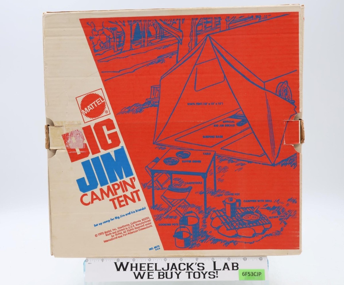 Campin' Tent 100% Complete Big Jim 1972 Mattel Vintage Action