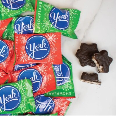 YORK Peppermint SNOWFLAKE Patties INDIVUALLY WRAPPED VALUE BULK BAG PRICE NOW!!!