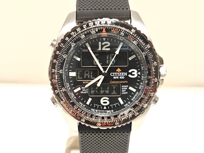 VINTAGE PILOTS ANA-DIGI  WORLD TIME ALARM WATCH''CITIZEN''PROMASTER C460-Q00788