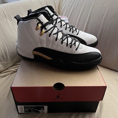 Nike Air Jordan 12 White Black Royalty - New Size 11.5 Ships Nike Air Jordan 12 White Black Royalty - New Size 11.5 Ships