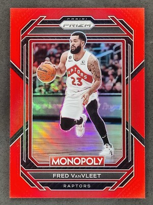 2022-23 Panini Prizm Monopoly FRED VANVLEET Red Prizm /99 #83 Toronto Raptors