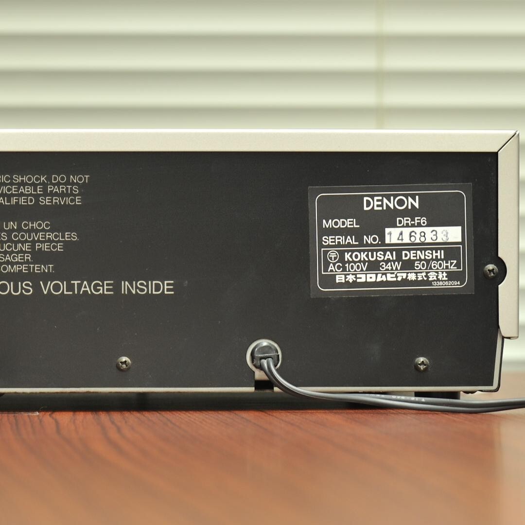 【動作OK】DENON　テープデッキ　DR-F6　ASY6-1E DENON DR-F6 – Audiolife － Enjoy your audio life!!