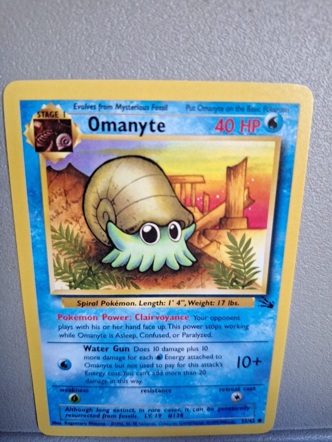 Omanyte 52/62 Fossil Regular NM