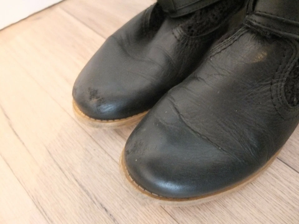 Botines Elegantes Apple Off Eden Con Red Talla 40 TOP De Cuero - Imagen 2 de 4