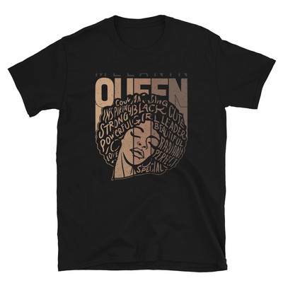 Cute Afro Melanin Graphic Tee For Women - Juneteenth & Black History Month Tshirt