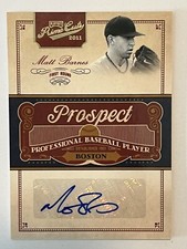2011 Playoff Prime Cuts Prospect Signatures Century Gold /49 Matt Barnes Auto