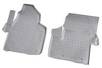 3D Gummi Fussmatten Passend FüR VW Crafter | BJ 2006 - 2016 | Grau Mit Rand