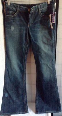 NWT Elie Tahari Women's 10 Blue Lean Style Flared Jeans