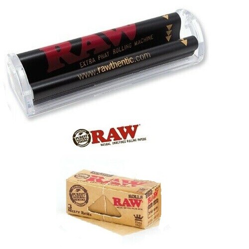 RAW Rolling Papers PHATTY Cigar Roller + FREE PACK RAW KING SIZE WIDE